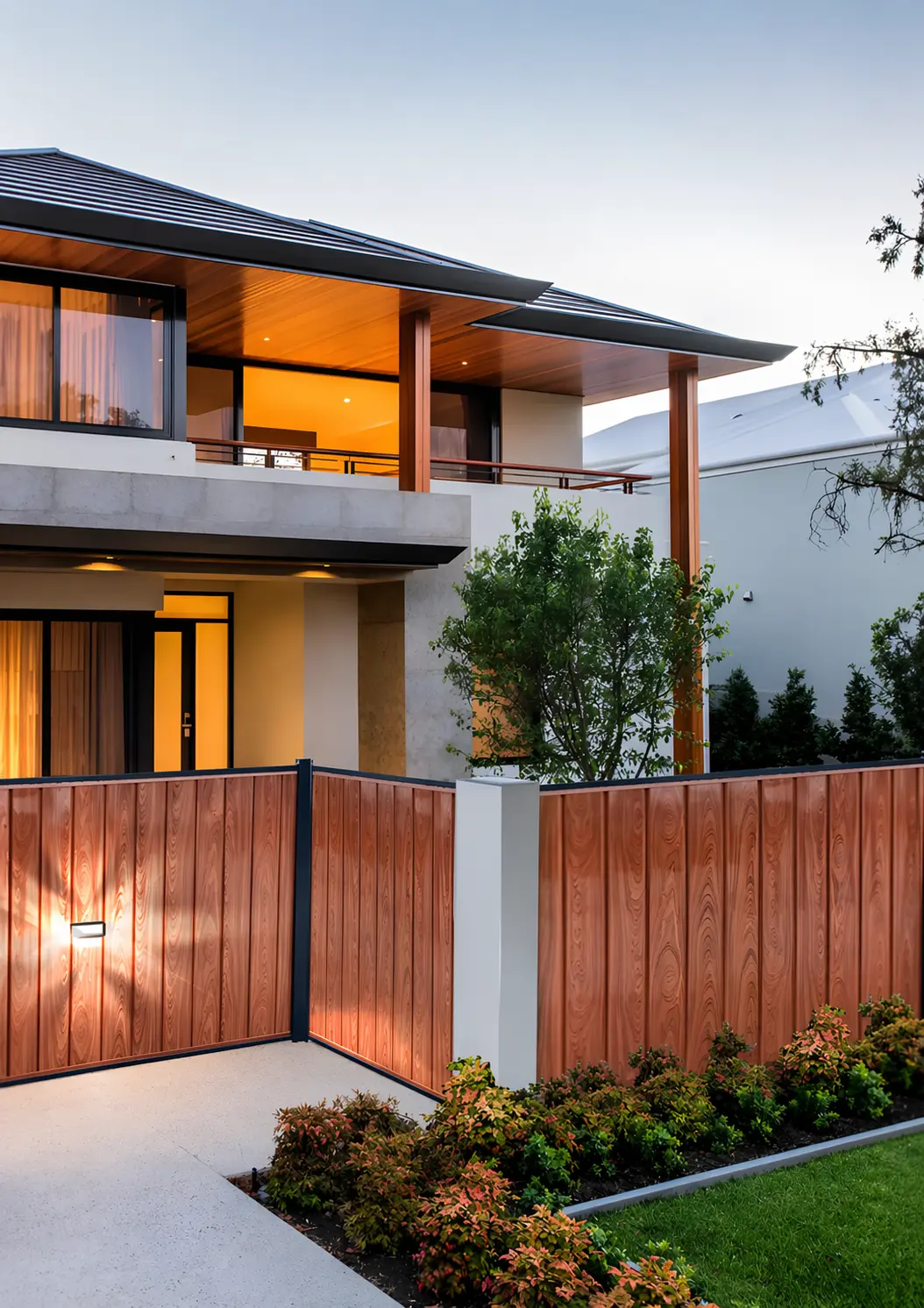 Exterior integrations — LED, signage, address markers, power